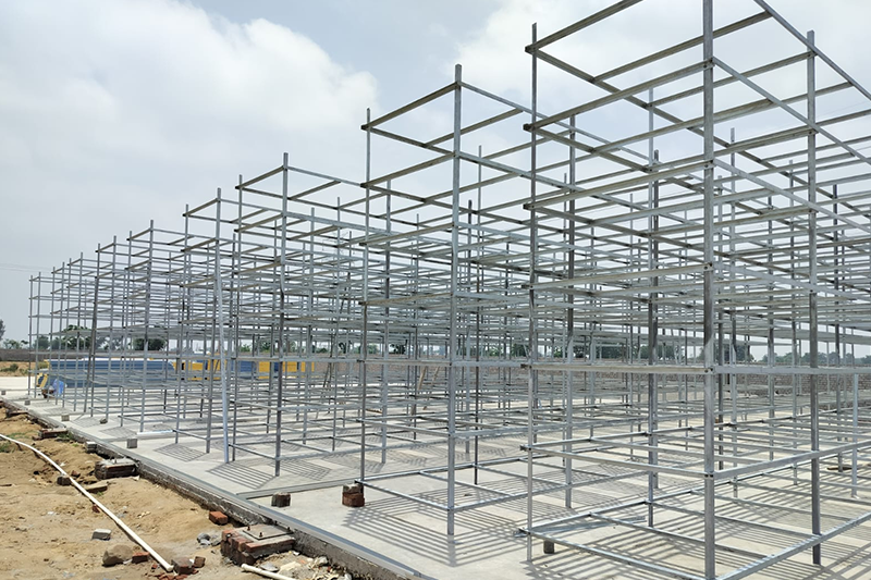 Hot Dip Galvanized Angle Iron Rack by Shakti Industries